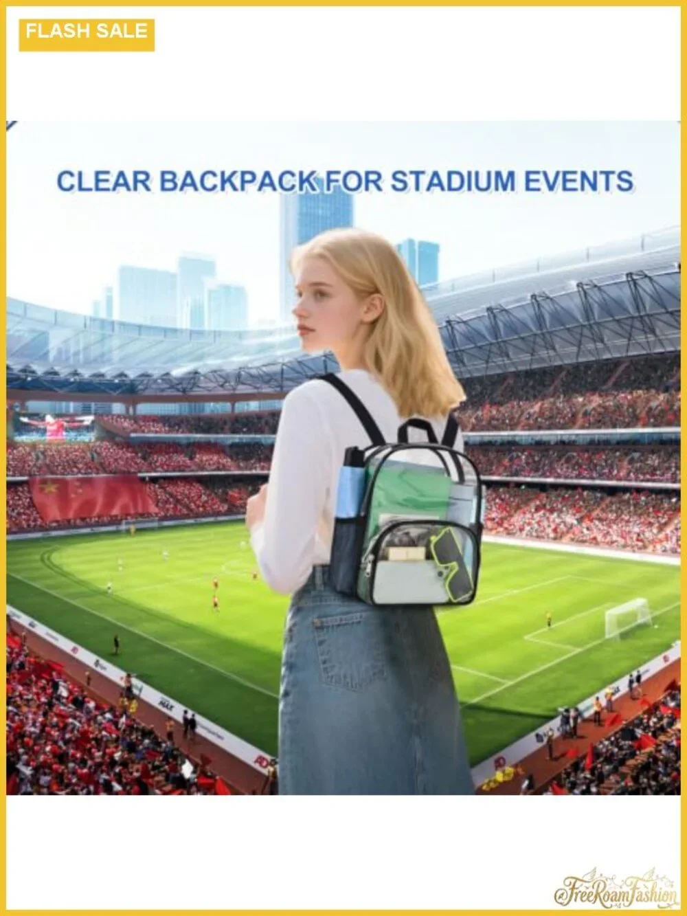 N/A clear backpack